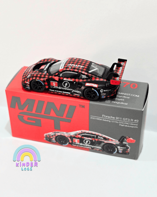 Mini GT Porsche 911 GT3 R #9 GTD PRO Pfaff Motorsports - Open Box - Kinder Logs