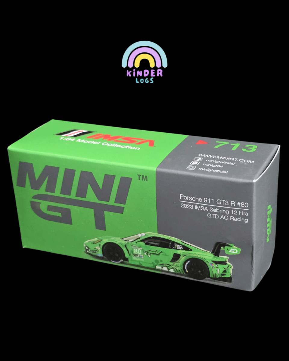 Mini GT Porsche 911 GT3 R "REXY" (Open Box) - Kinder Logs