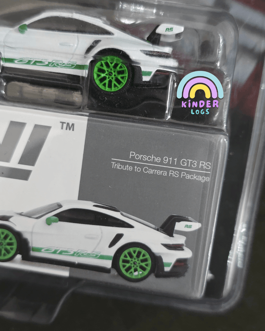 Mini GT Porsche 911 GT3 RS - Tribute To Carrera RS Package (Blister Pack) - Kinder Logs