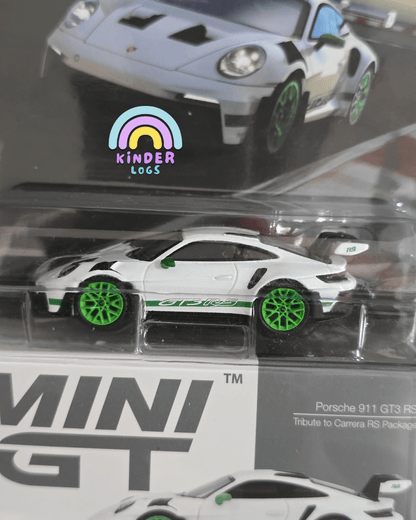 Mini GT Porsche 911 GT3 RS - Tribute To Carrera RS Package (Blister Pack) - Kinder Logs