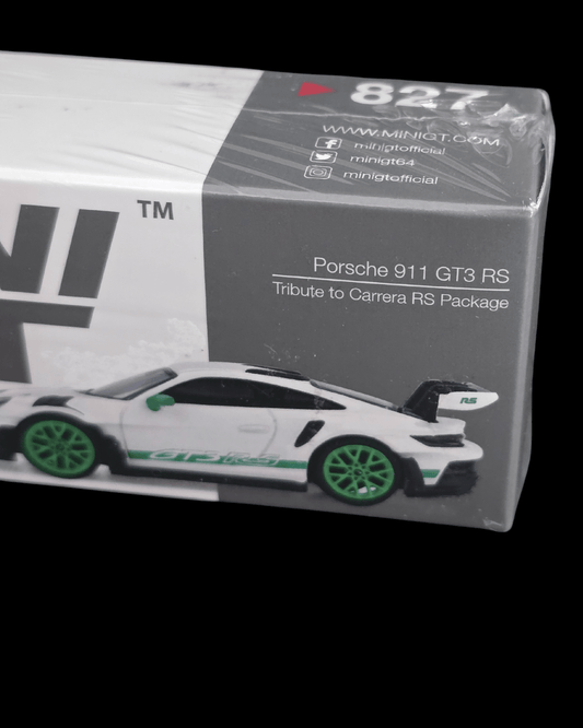 Mini GT Porsche 911 GT3 RS - Tribute To Carrera RS Package (Sealed Box) - Kinder Logs