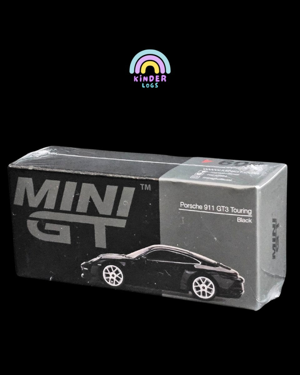 Mini GT Porsche 911 GT3 Touring (Black) - Kinder Logs