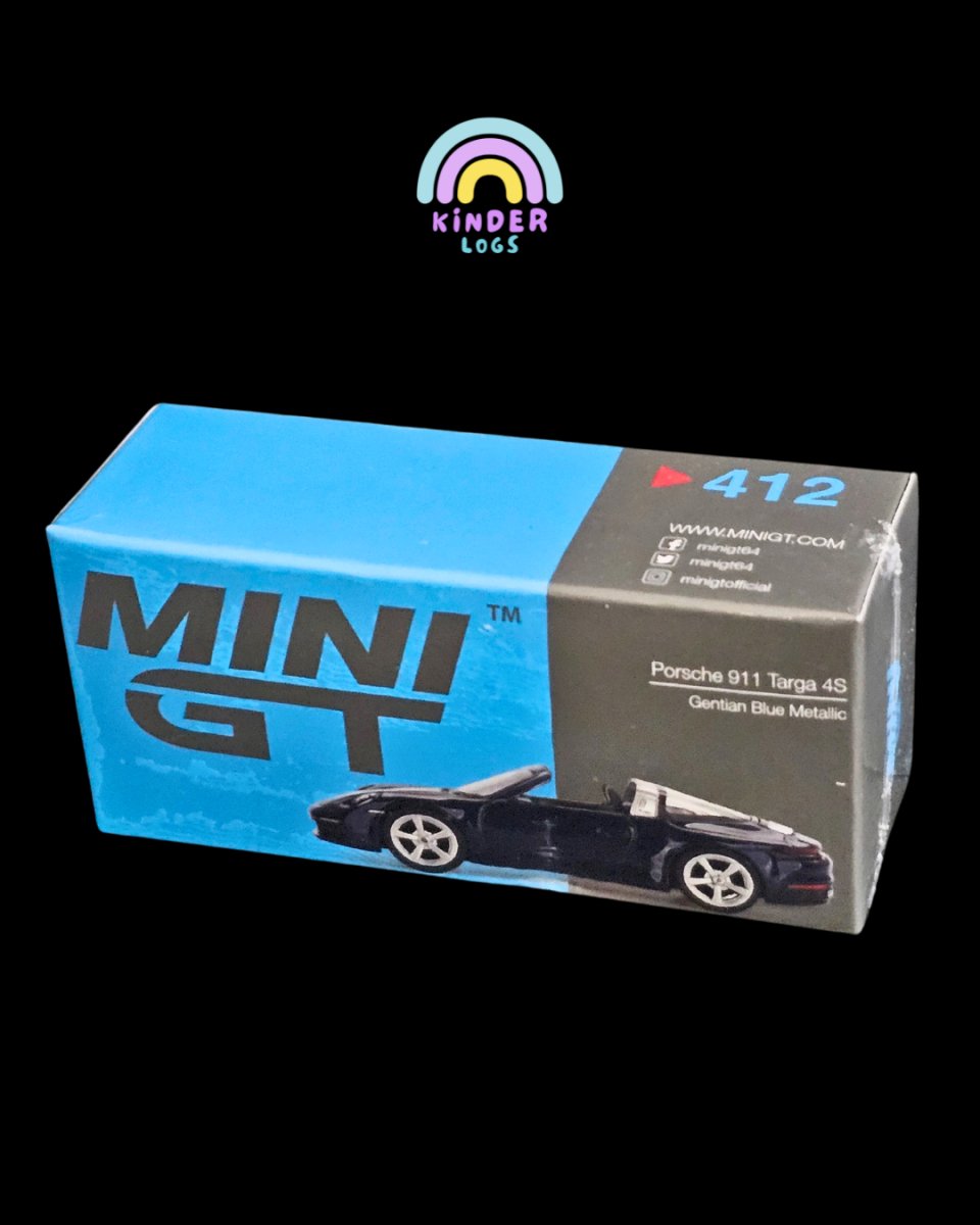 Mini GT Porsche 911 Targa 4S Gentian Blue Metallic - Kinder Logs