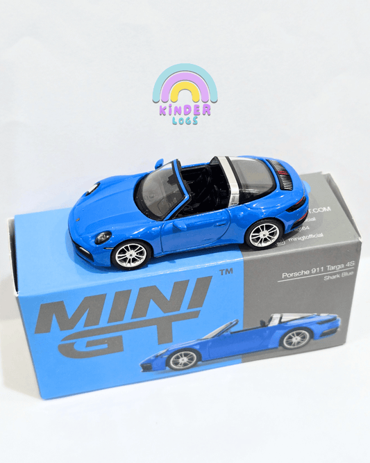 Mini GT Porsche 911 Targa 4S - Shark Blue (Open Box) - Kinder Logs
