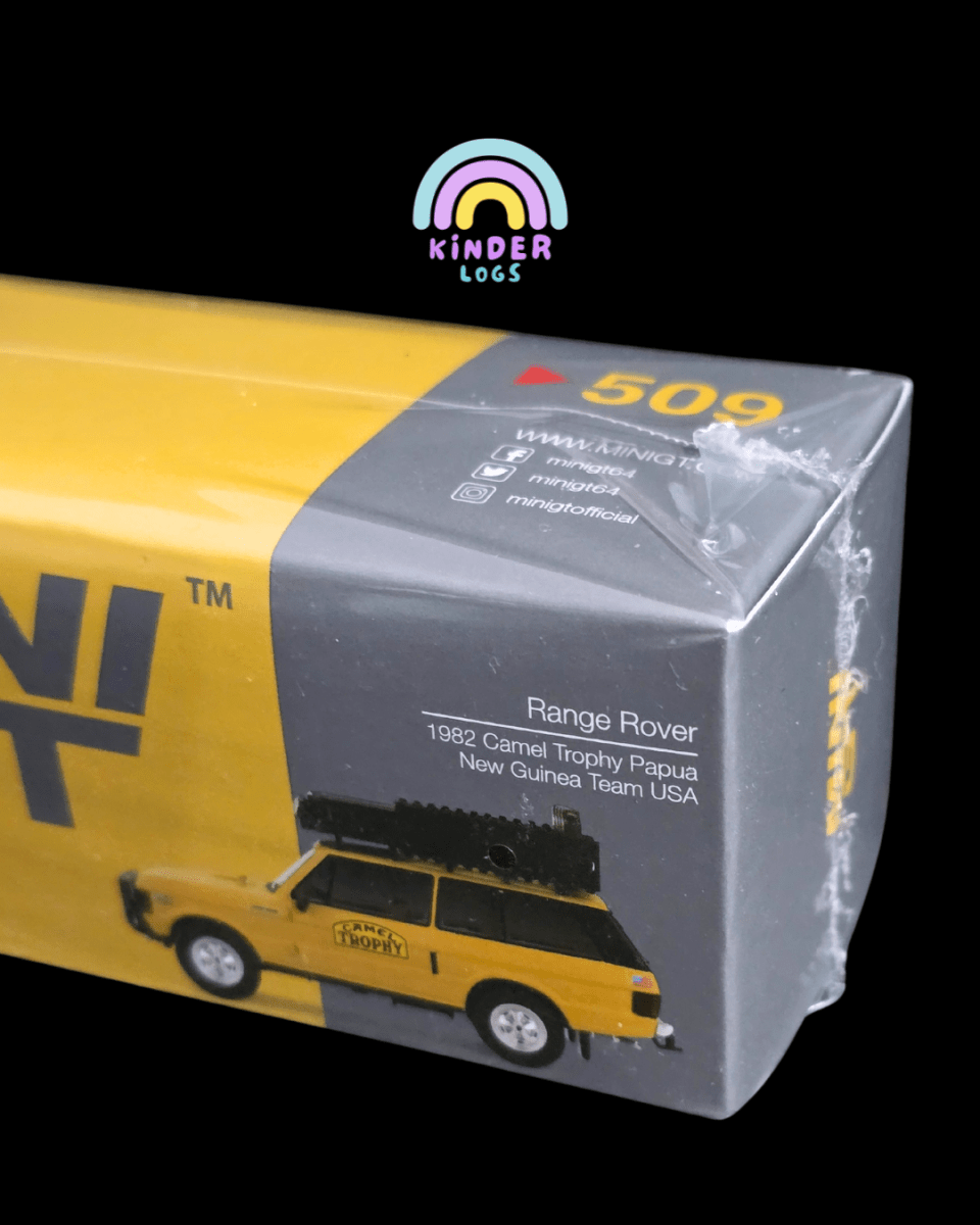 Mini GT Range Rover 1982 Camel Trophy Papua (Sealed Box) - Kinder Logs ...