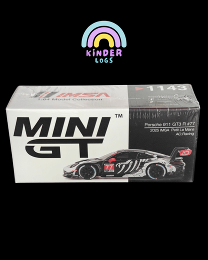 Mini GT REXY Skeleton Porsche 911 GT3 R 77 - Kinder Logs