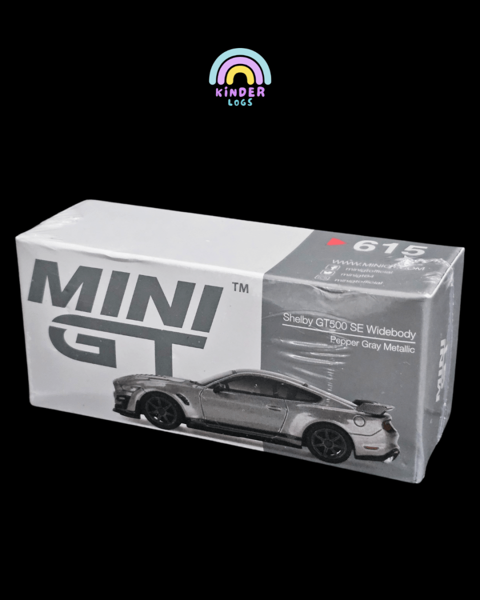 Mini GT Shelby GT500 SE Widebody (Pepper Grey Metallic) - Kinder Logs