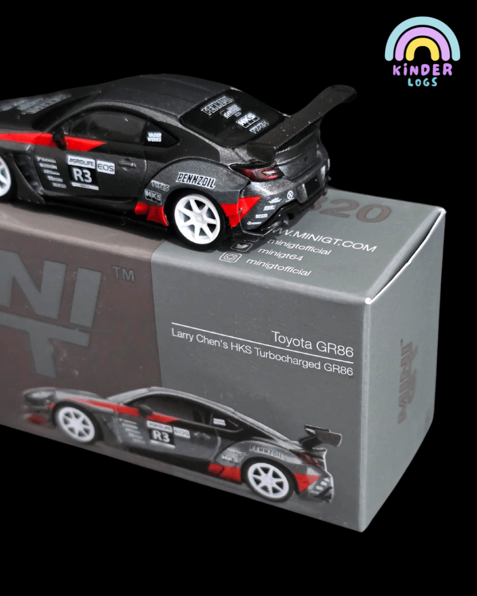 Mini GT Toyota GR86 Larry Chen's HKS Turbocharged (Open Box) - Kinder Logs