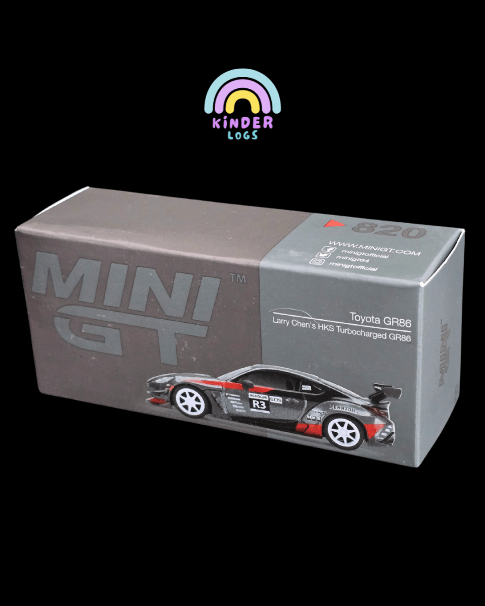 Mini GT Toyota GR86 Larry Chen's HKS Turbocharged (Open Box) - Kinder Logs