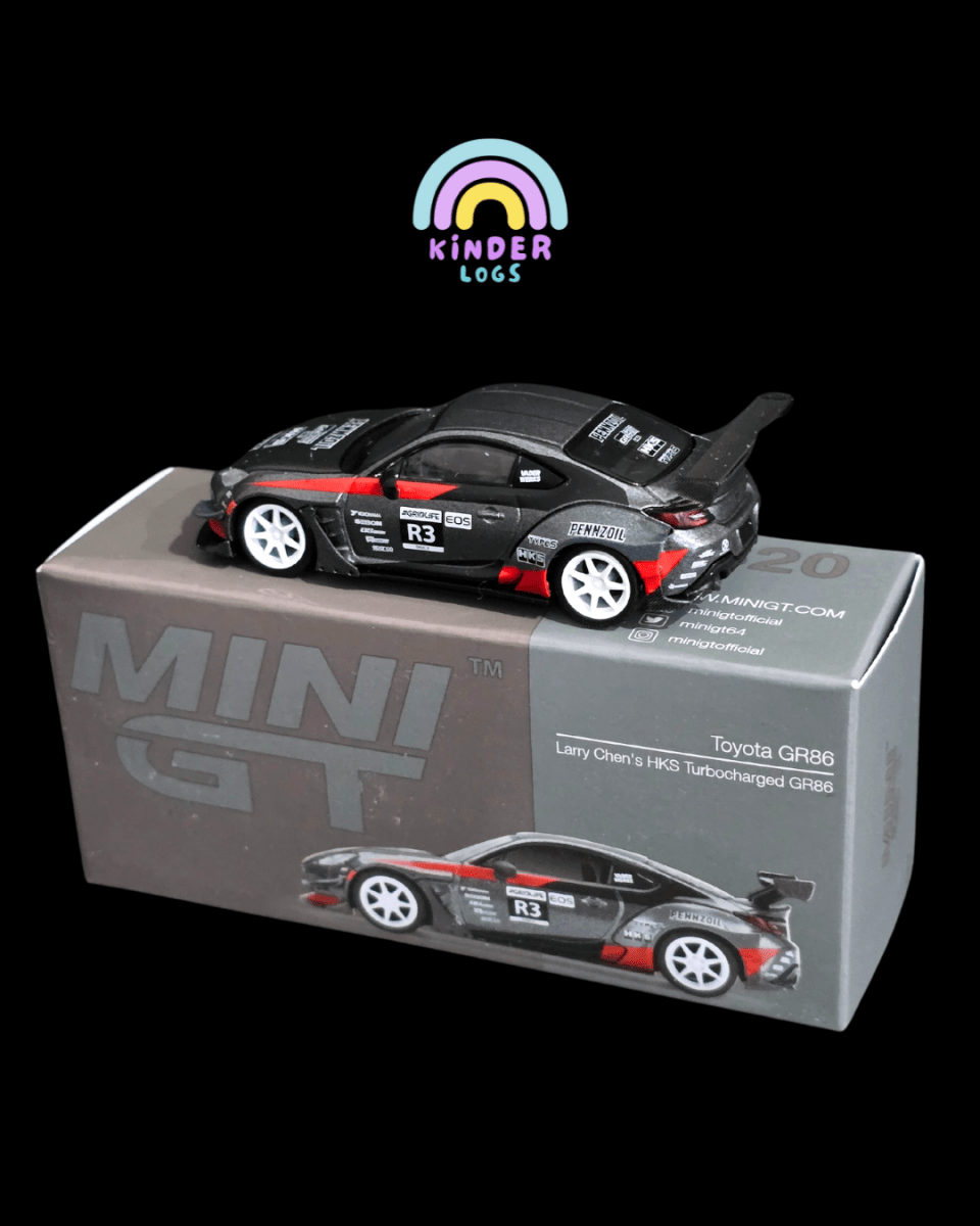 Mini GT Toyota GR86 Larry Chen's HKS Turbocharged (Open Box) - Kinder Logs