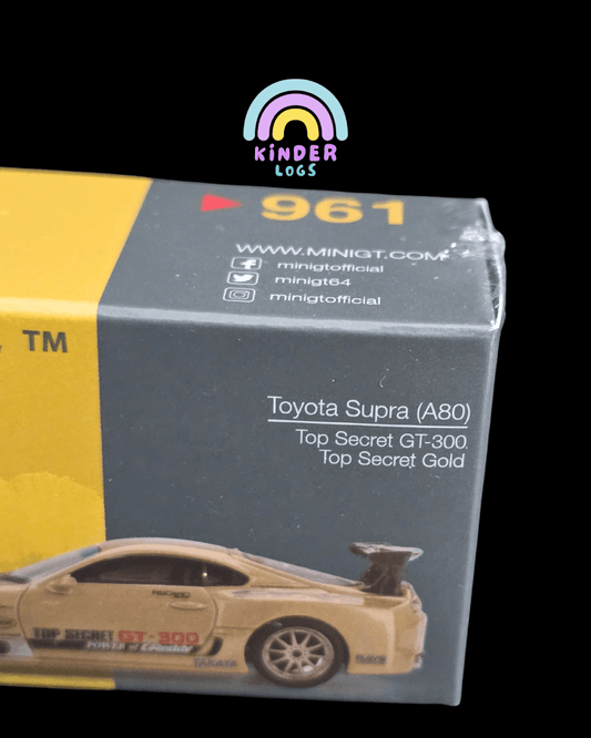 Mini GT Toyota Supra (A80) - Top Secret GT - 300 (Gold) - Kinder Logs