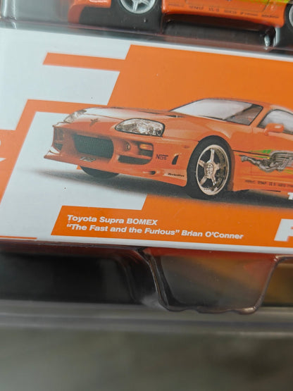Mini GT Toyota Supra BOMEX - Brian O'Conner - Fast & Furious (Blister Pack) - Kinder Logs