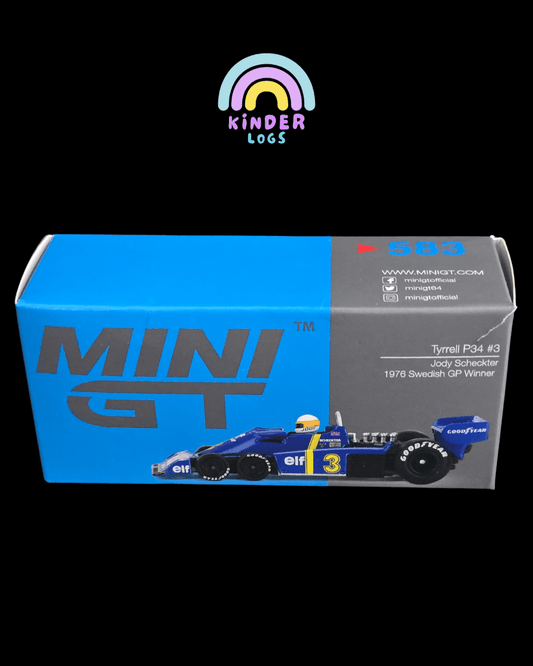 Mini GT Tyrrell P34 3 Jody Scheckter - Open Box - Kinder Logs