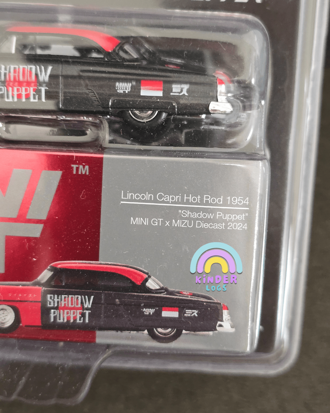 Mini GT x MIZU 1954 Lincoln Capri Hot Rod "Shadow Puppet" - Kinder Logs