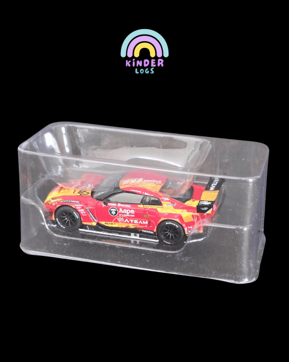 Mini GT X Pop Race 128 EVA RT Production Model - 02 X Works GT - R Aape - Kinder Logs