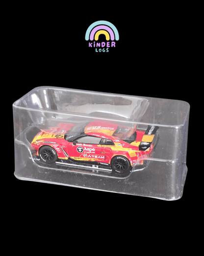 Mini GT X Pop Race 128 EVA RT Production Model - 02 X Works GT - R Aape - Kinder Logs