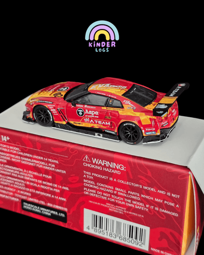 Mini GT X Pop Race 128 EVA RT Production Model - 02 X Works GT - R Aape - Kinder Logs