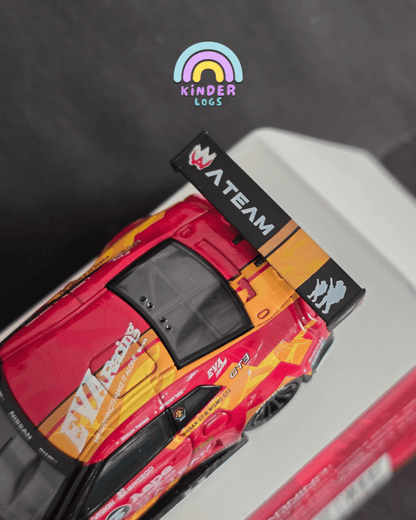 Mini GT X Pop Race 128 EVA RT Production Model - 02 X Works GT - R Aape - Kinder Logs