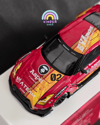Mini GT X Pop Race 128 EVA RT Production Model - 02 X Works GT - R Aape - Kinder Logs