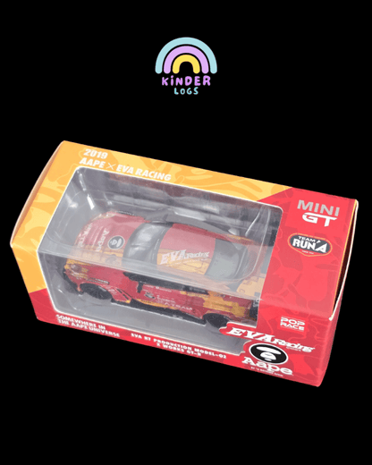 Mini GT X Pop Race 128 EVA RT Production Model - 02 X Works GT - R Aape - Kinder Logs