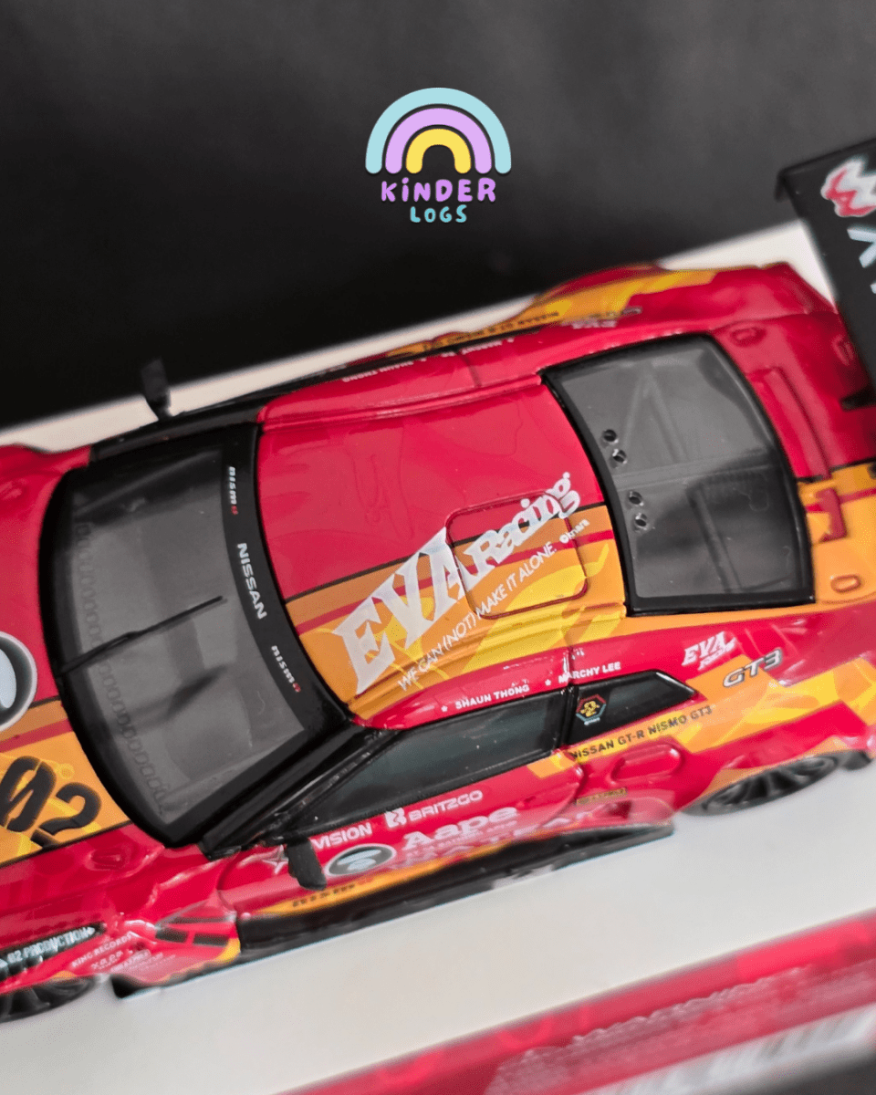 Mini GT X Pop Race 128 EVA RT Production Model - 02 X Works GT - R Aape - Kinder Logs