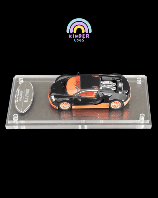 Mortal Bugatti Veyron Super Sport - Black And Orange - Kinder Logs