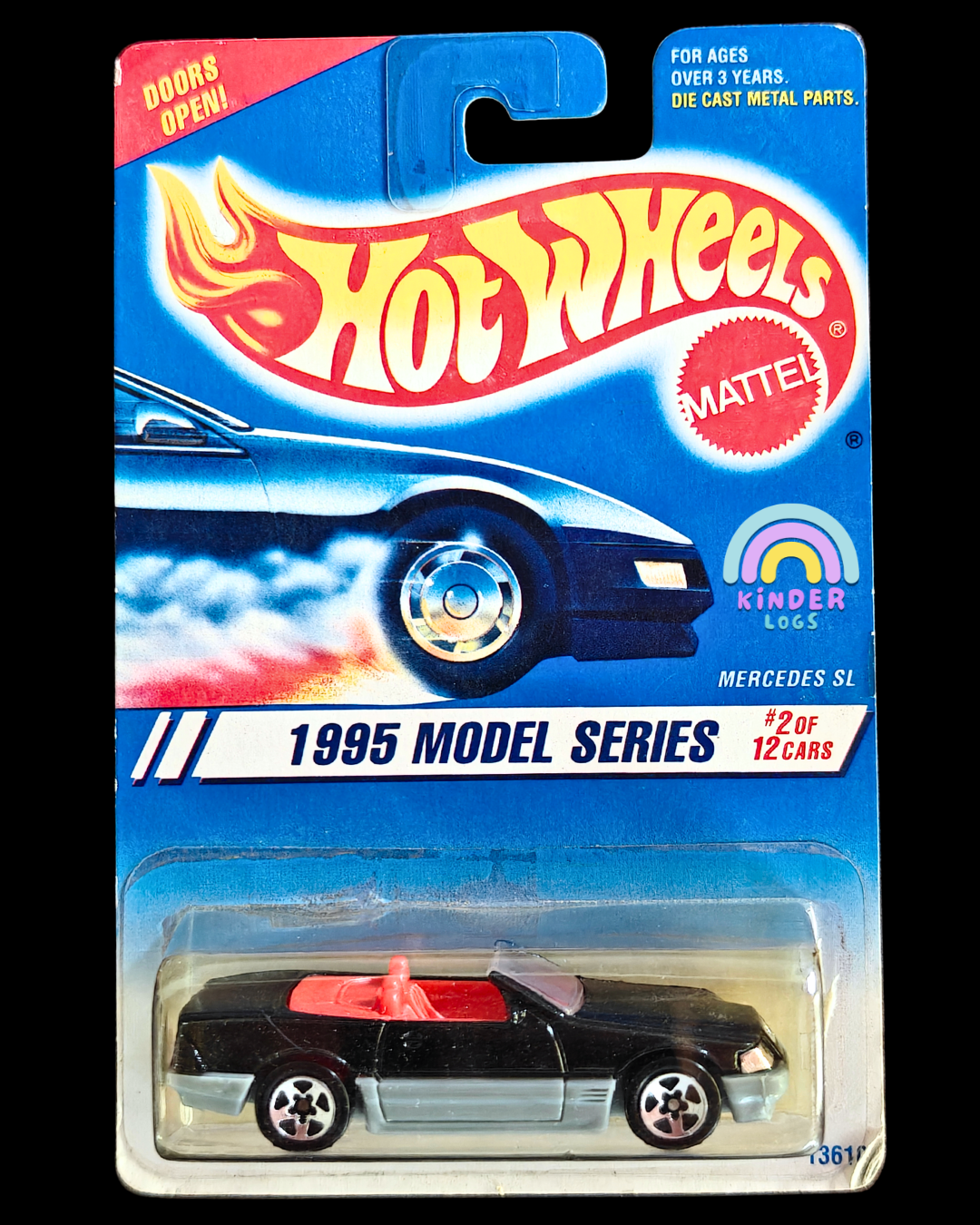 Moving Parts Hot Wheels Mercedes SL (Black) - Kinder Logs