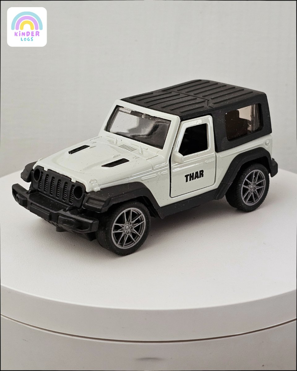 New Mahindra Thar 2 - Door (White Color) - Kinder Logs