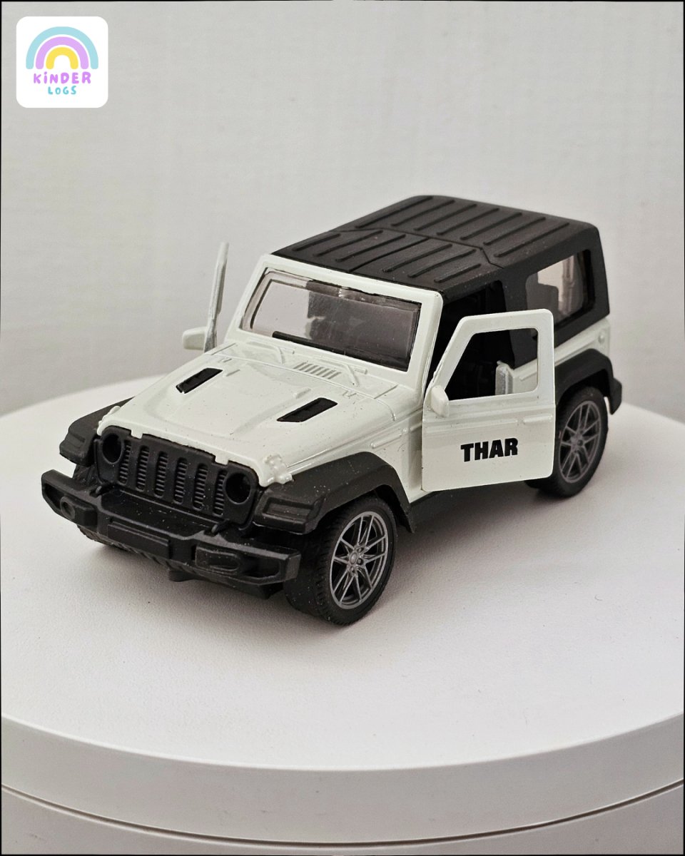 New Mahindra Thar 2 - Door (White Color) - Kinder Logs