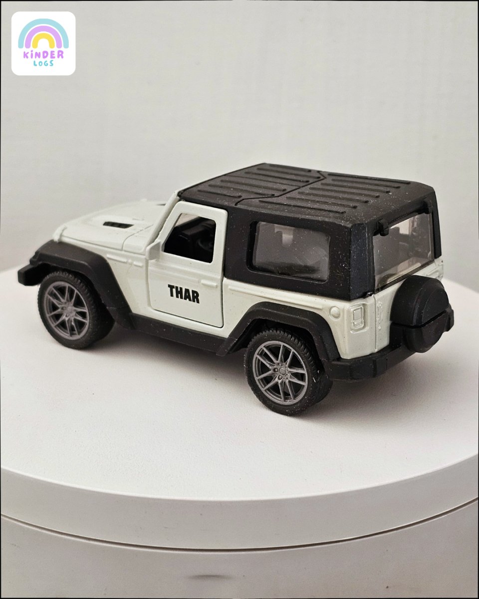 New Mahindra Thar 2 - Door (White Color) - Kinder Logs