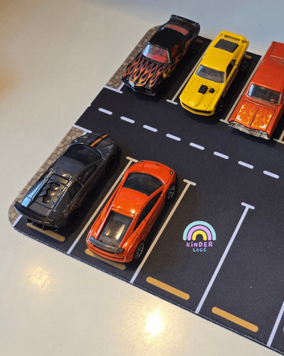Parking Lot Style Mousepad for 1:64 Diecast Cars - Kinder Logs