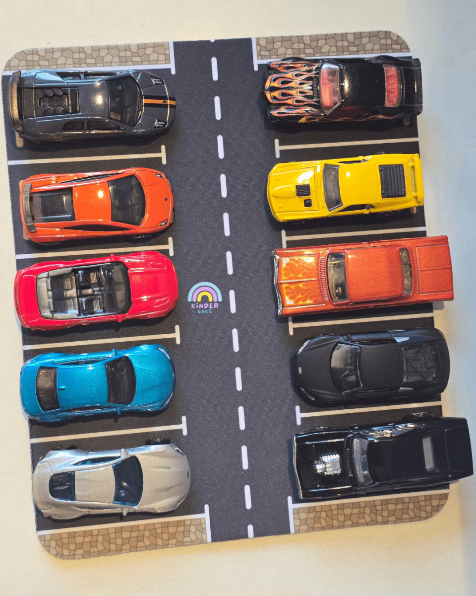 Parking Lot Style Mousepad for 1:64 Diecast Cars - Kinder Logs