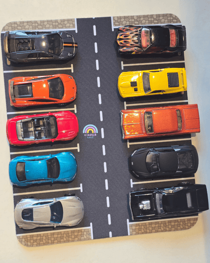 Parking Lot Style Mousepad for 1:64 Diecast Cars - Kinder Logs