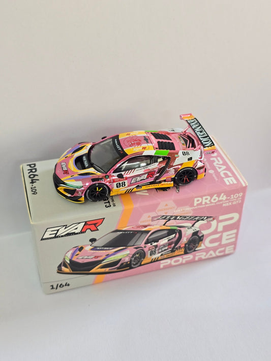 Pop Race Acura NSX GT3 EVA RT Custom Type 08 - Pink (Open Box) - Kinder Logs