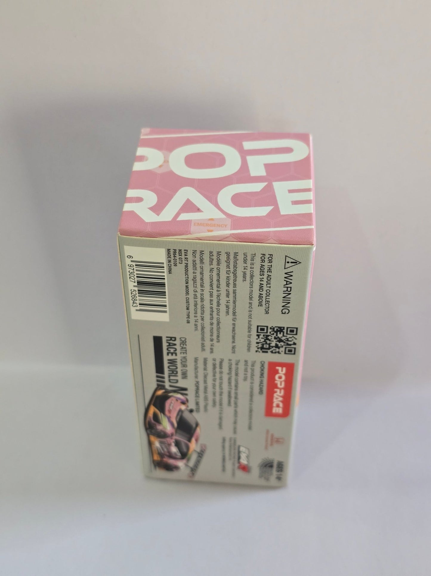 Pop Race Acura NSX GT3 EVA RT Custom Type 08 - Pink (Open Box) - Kinder Logs