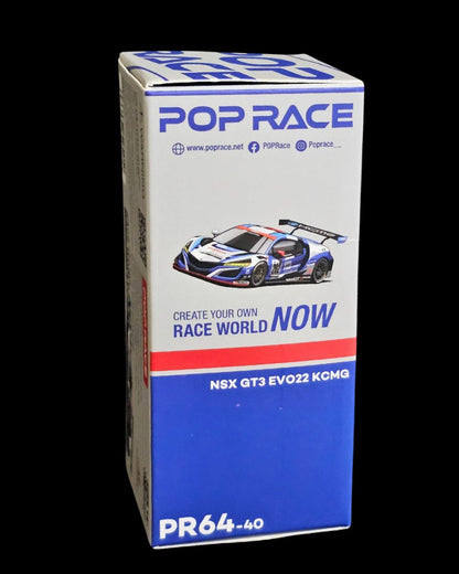 Pop Race Acura NSX GT3 EVO22 KCMG (PR64 - 40) - Kinder Logs