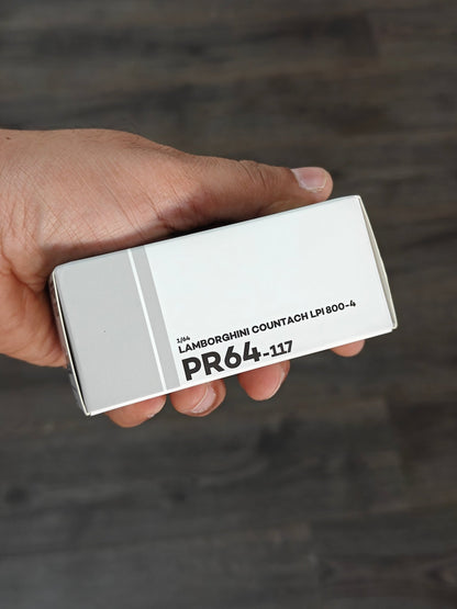 Pop Race Lamborghini Countach LPI 800 - 4 - White (Open Box) - Kinder Logs