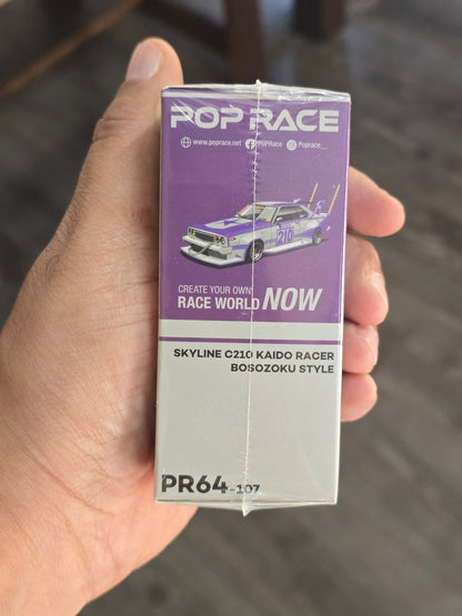 Pop Race Nissan Skyline C210 Kaido Racer Bosozoku Style (Sealed Box) - Kinder Logs