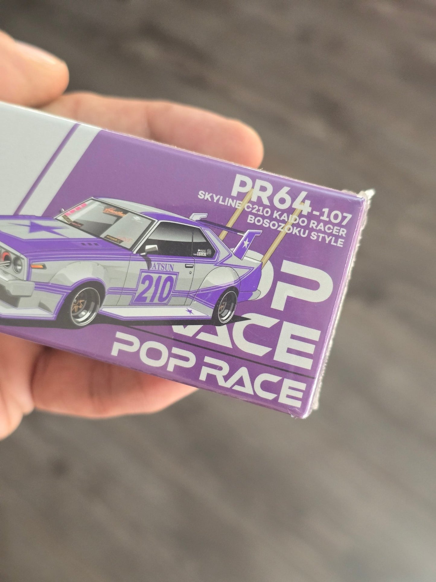 Pop Race Nissan Skyline C210 Kaido Racer Bosozoku Style (Sealed Box) - Kinder Logs