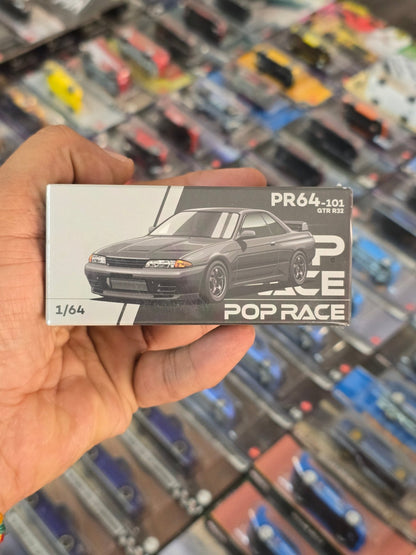 Pop Race Nissan Skyline GT - R R32 (PR64 - 101) - Sealed Box - Kinder Logs