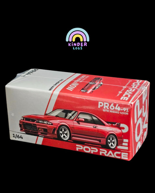 Pop Race Nissan Skyline GT - R R33 Nismo 400R (Red) - Kinder Logs