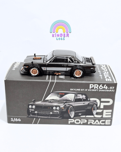 Pop Race Nissan Skyline GT - R V8 Drift Hakosuka (Open Box) - Kinder Logs