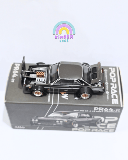 Pop Race Nissan Skyline GT - R V8 Drift Hakosuka (Open Box) - Kinder Logs