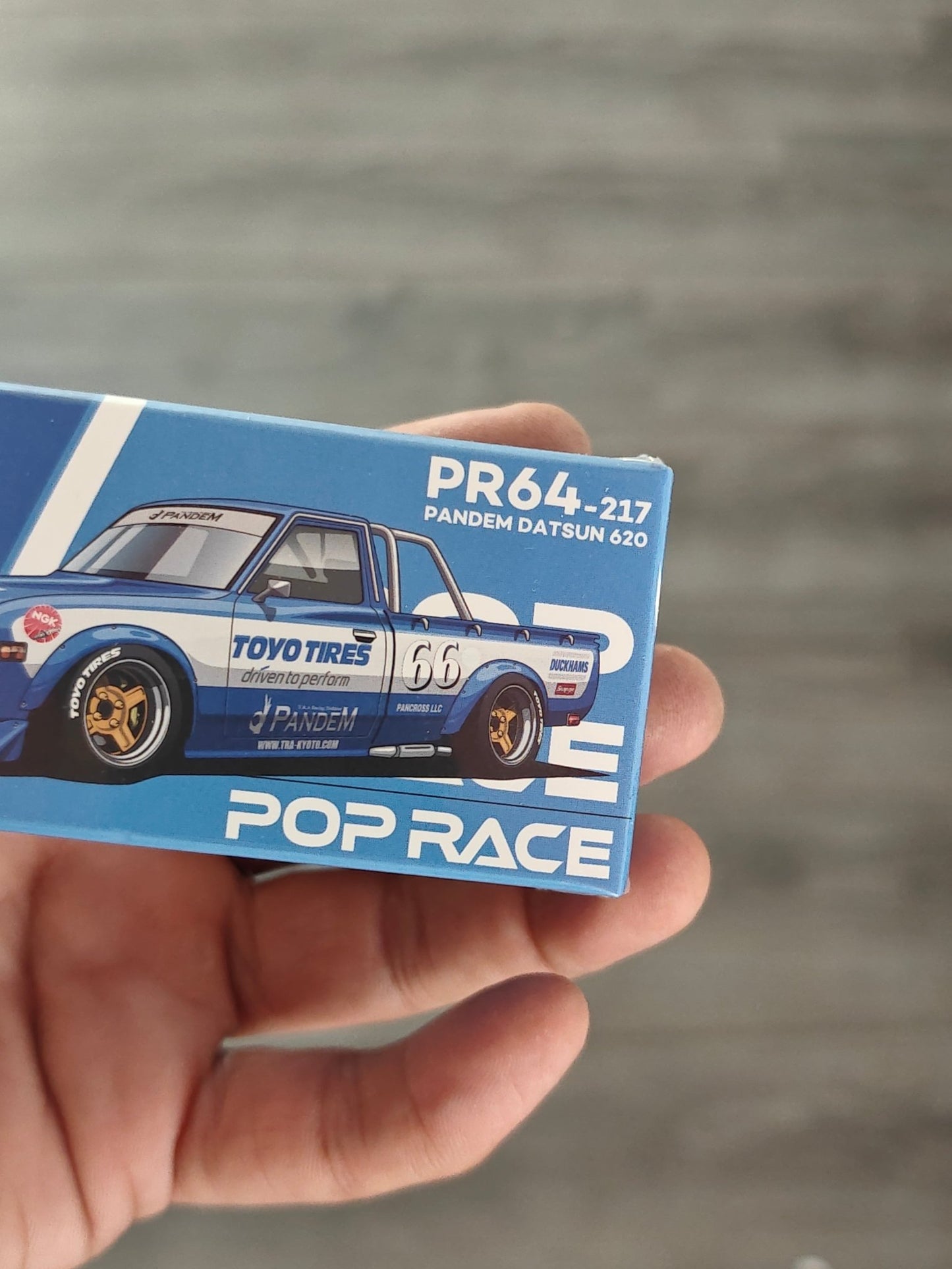Pop Race Pandem Datsun 620 PR64-217 - Blue (Sealed Box) - Kinder Logs