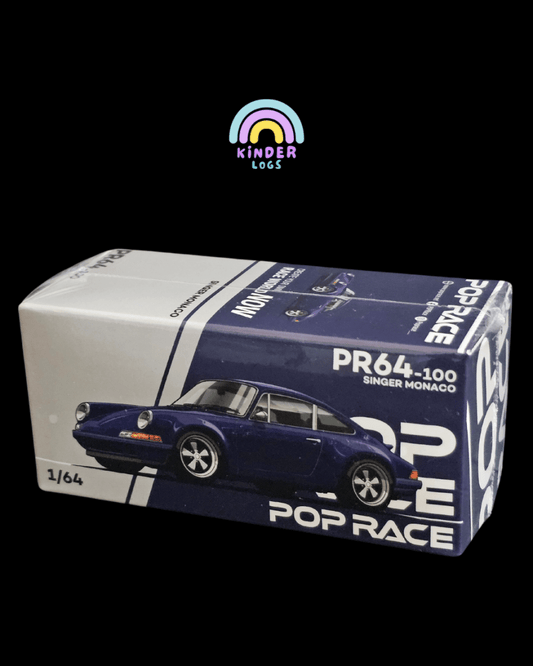 Pop Race Porsche 911 Singer Monaco (PR64 - 100) - Kinder Logs