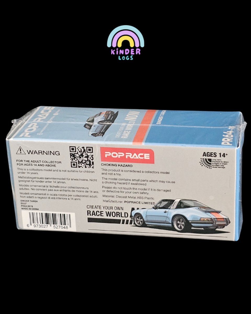 Pop Race Porsche 911 Singer Targa PR64 - 78 - Kinder Logs