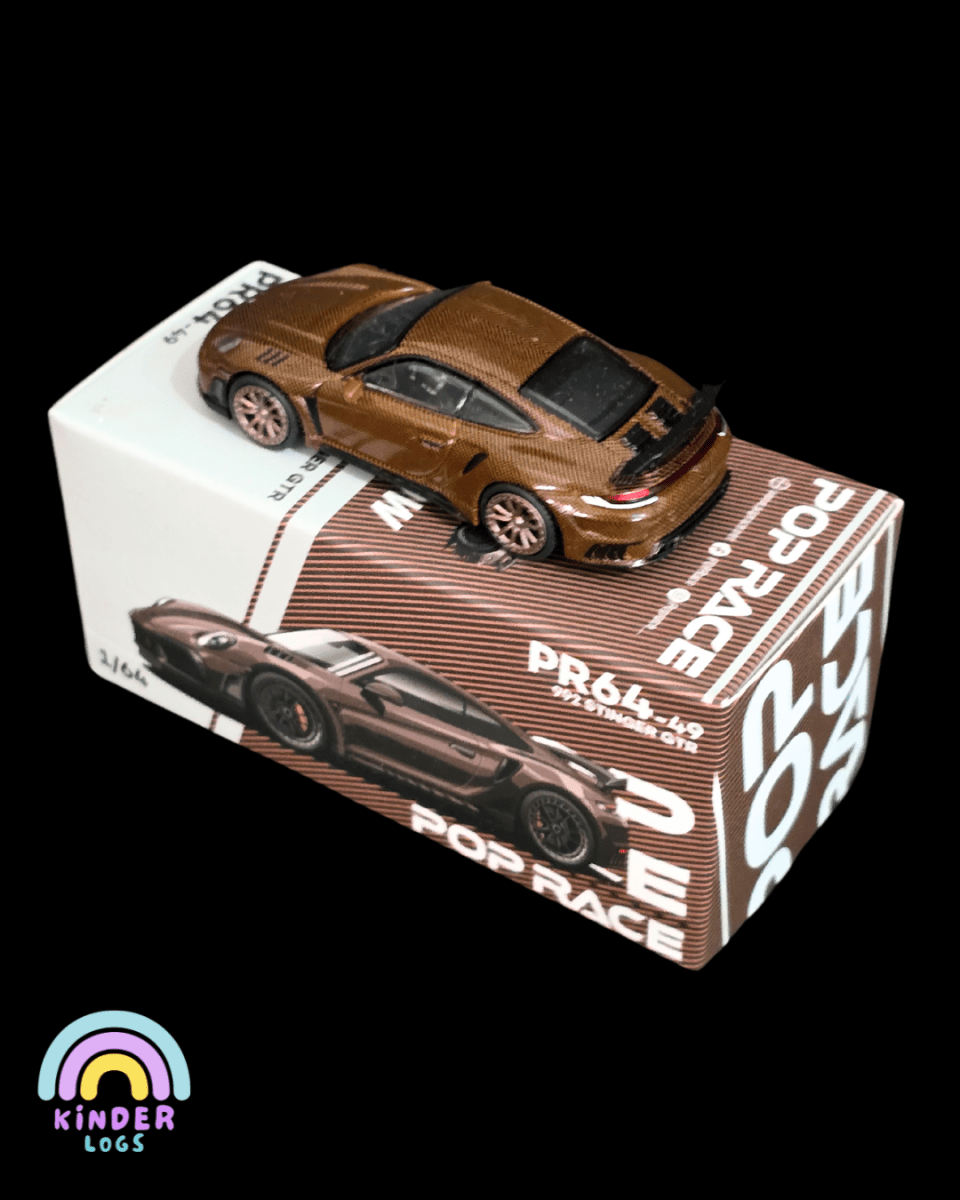 Pop Race Porsche 992 Stinger GTR - Brown (Open Box) - Kinder Logs