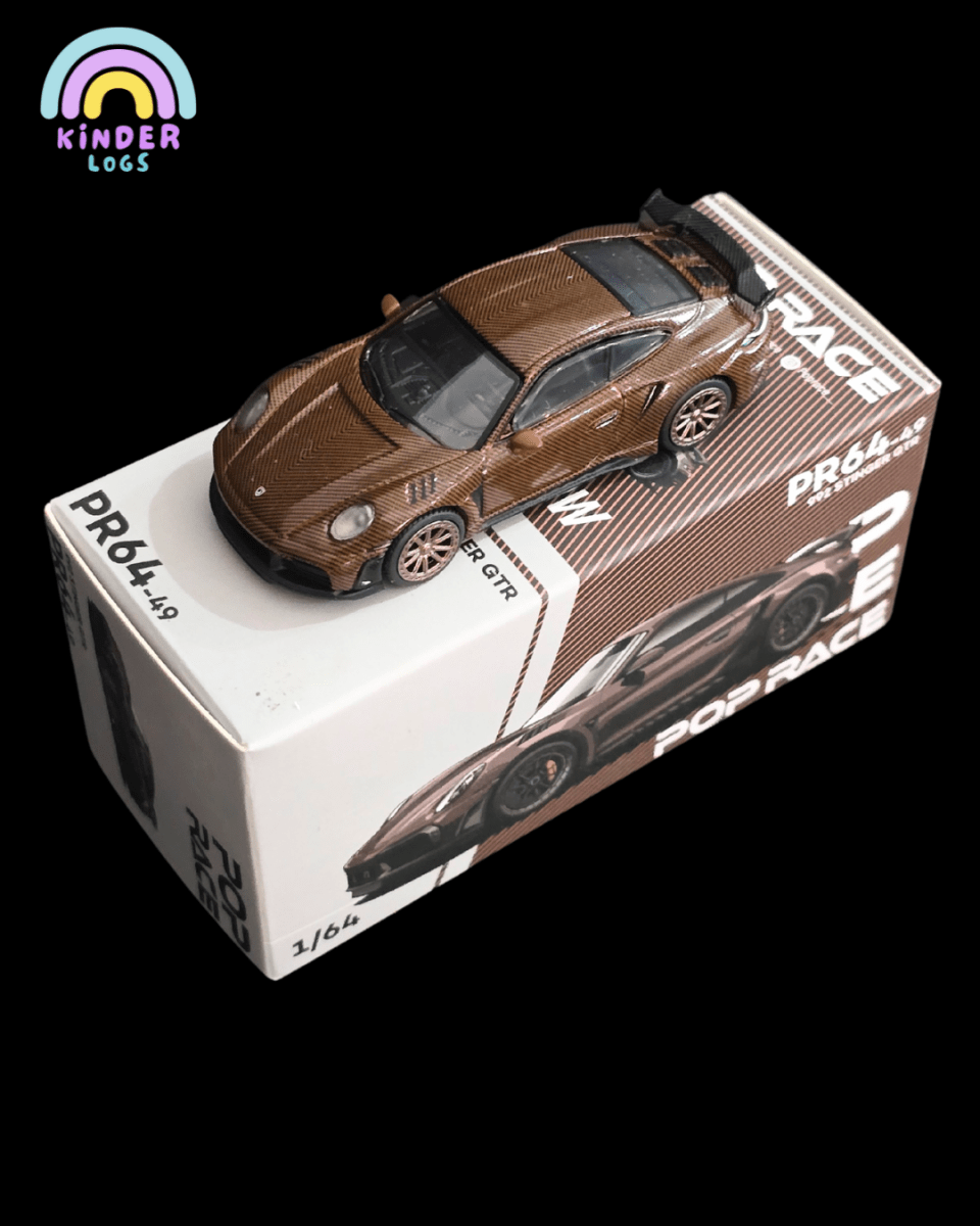 Pop Race Porsche 992 Stinger GTR - Brown (Open Box) - Kinder Logs