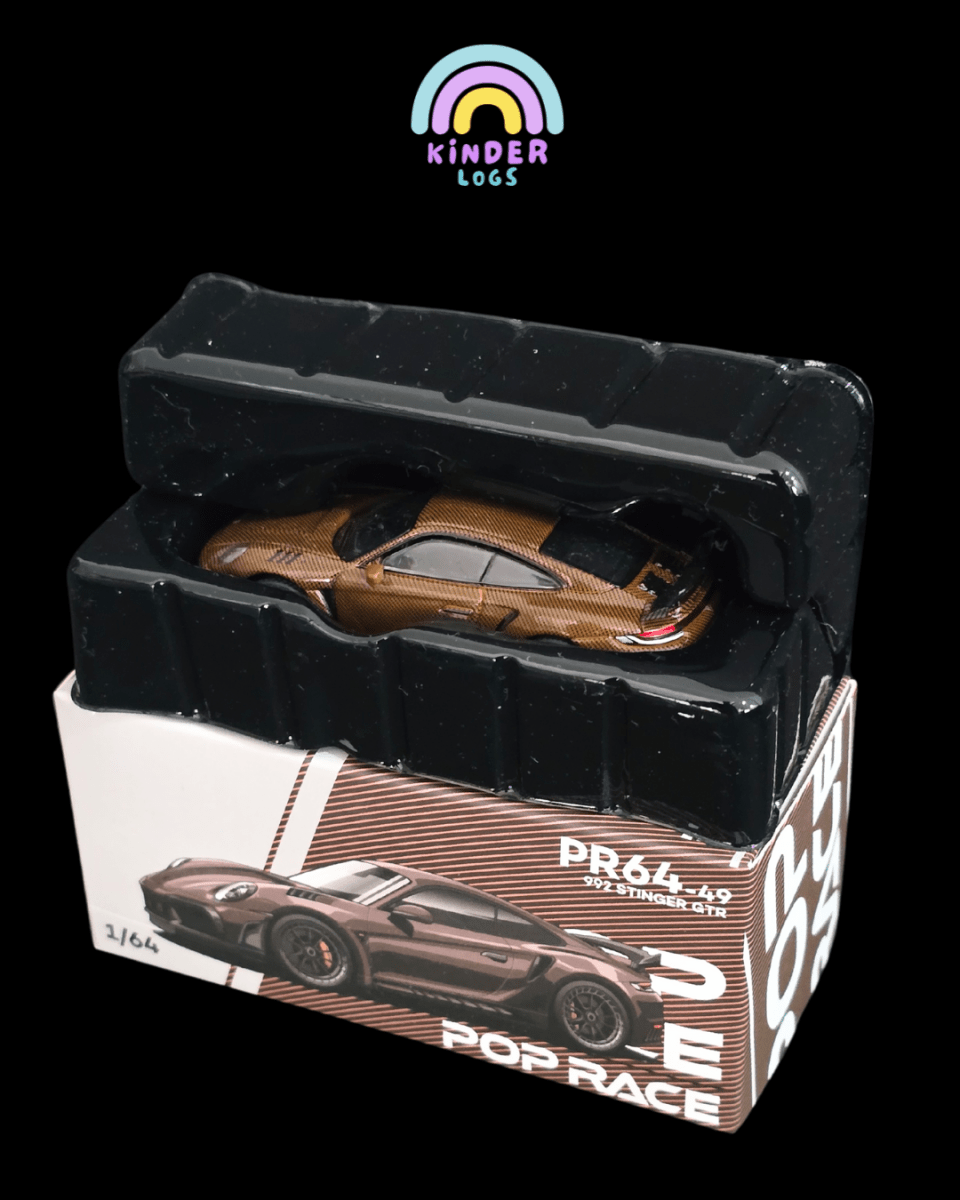 Pop Race Porsche 992 Stinger GTR - Brown (Open Box) - Kinder Logs