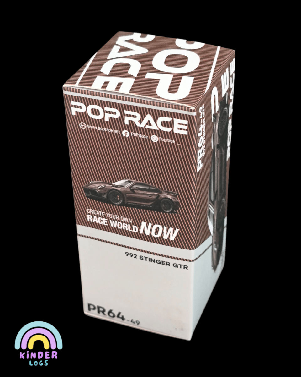 Pop Race Porsche 992 Stinger GTR - Brown (Open Box) - Kinder Logs